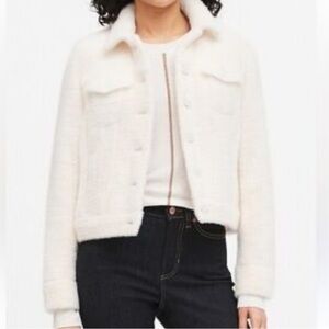 Banana Republic Super Soft Fuzzy Trucker Jacket. Size XSP